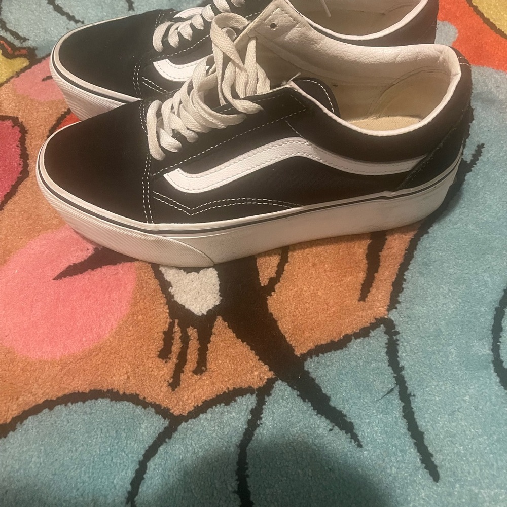 Stacked old skool vans